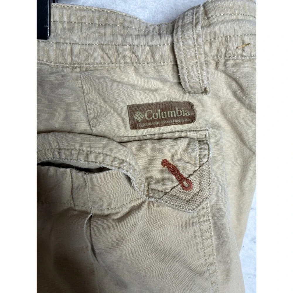 Columbia Mens Tan Cotton Cargo Shorts Size 40 Hiking Outdoor Khaki 0108 AM 4473